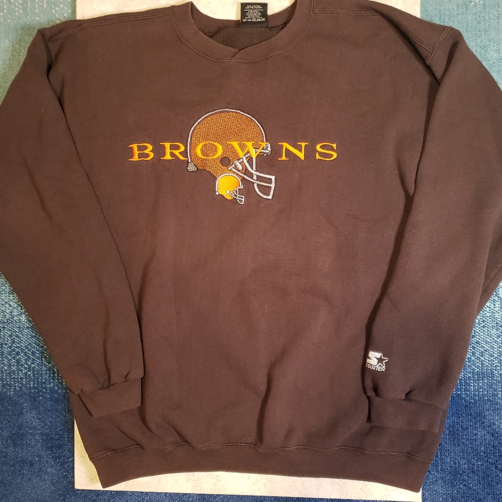 Vintage Starter Large Cleveland Brown's Sweater